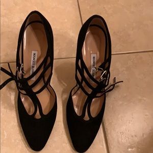 Black Manolo heels
